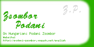 zsombor podani business card